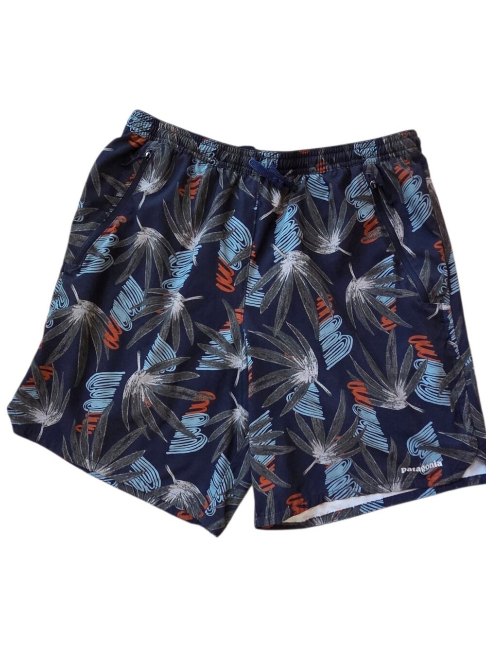 Patagonia Men's Nine Trails Shorts 8", sz M, Performance Tropical, Lined